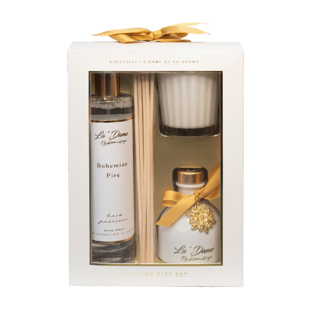 La' Dame By KH Bohemian Fire Luxury Aroma Gift Set